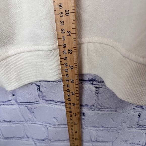 NWOT Disney Parks Minnie Daisy Cream Hoodie Sweatshirt Good Times Size XS - Picture 7 of 8